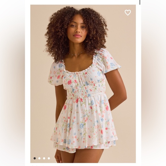 New with tags Altar’d State Lily floral Romper